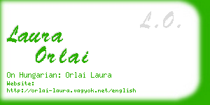 laura orlai business card